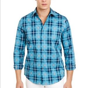 Brand New Tasso Elba Novelty Woven Men’s Shirt